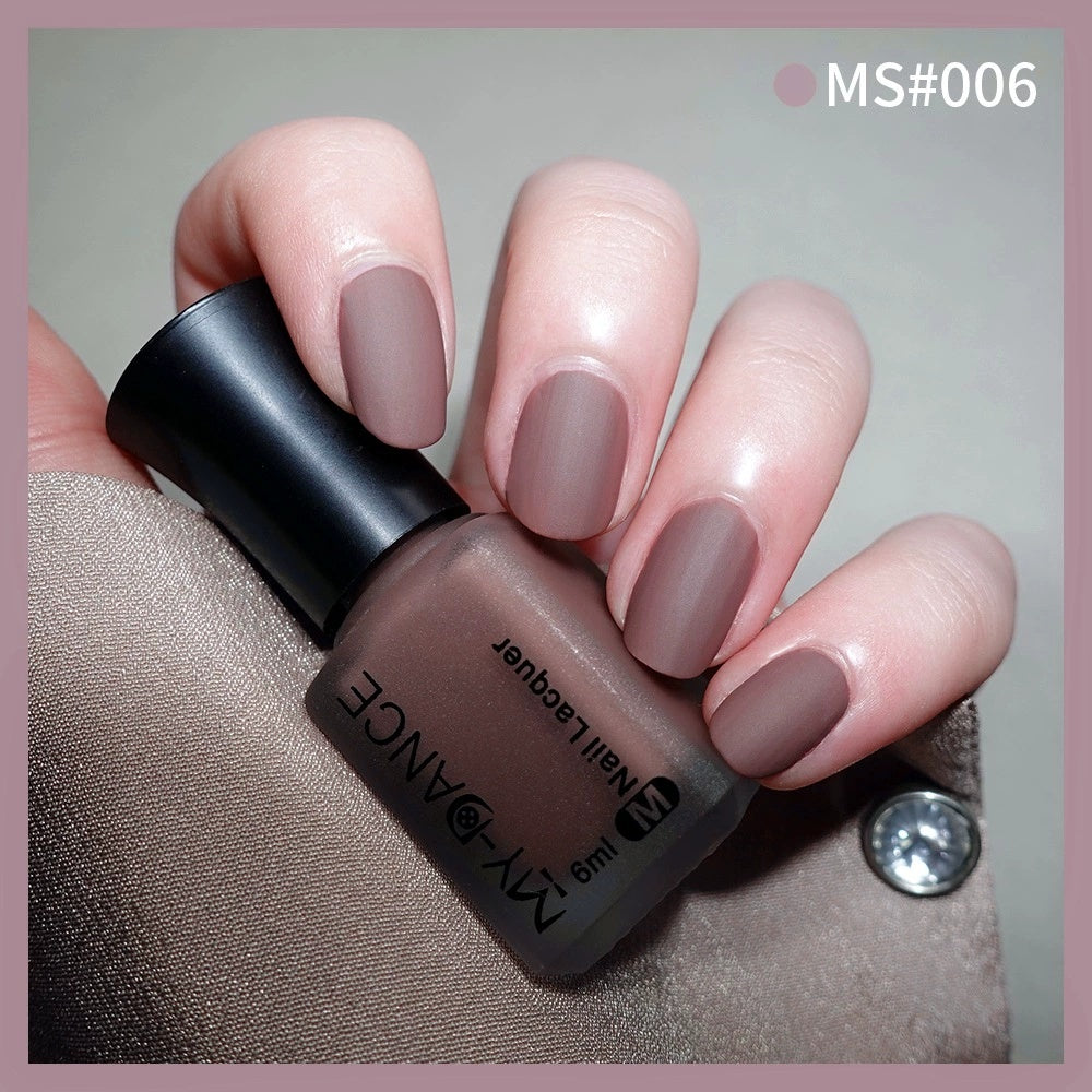 No Bake Velvet Matte Scrub Nagellack