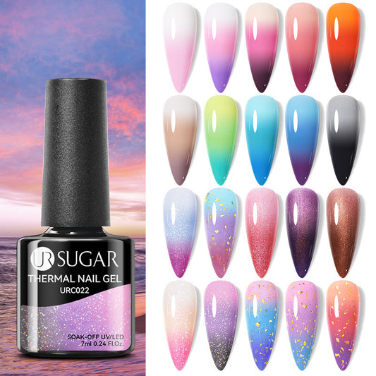 Herbst und Winter Neuer Temperaturwechsel UV-Lack Kalter und warmer Farbverlauf-Nagelkleber