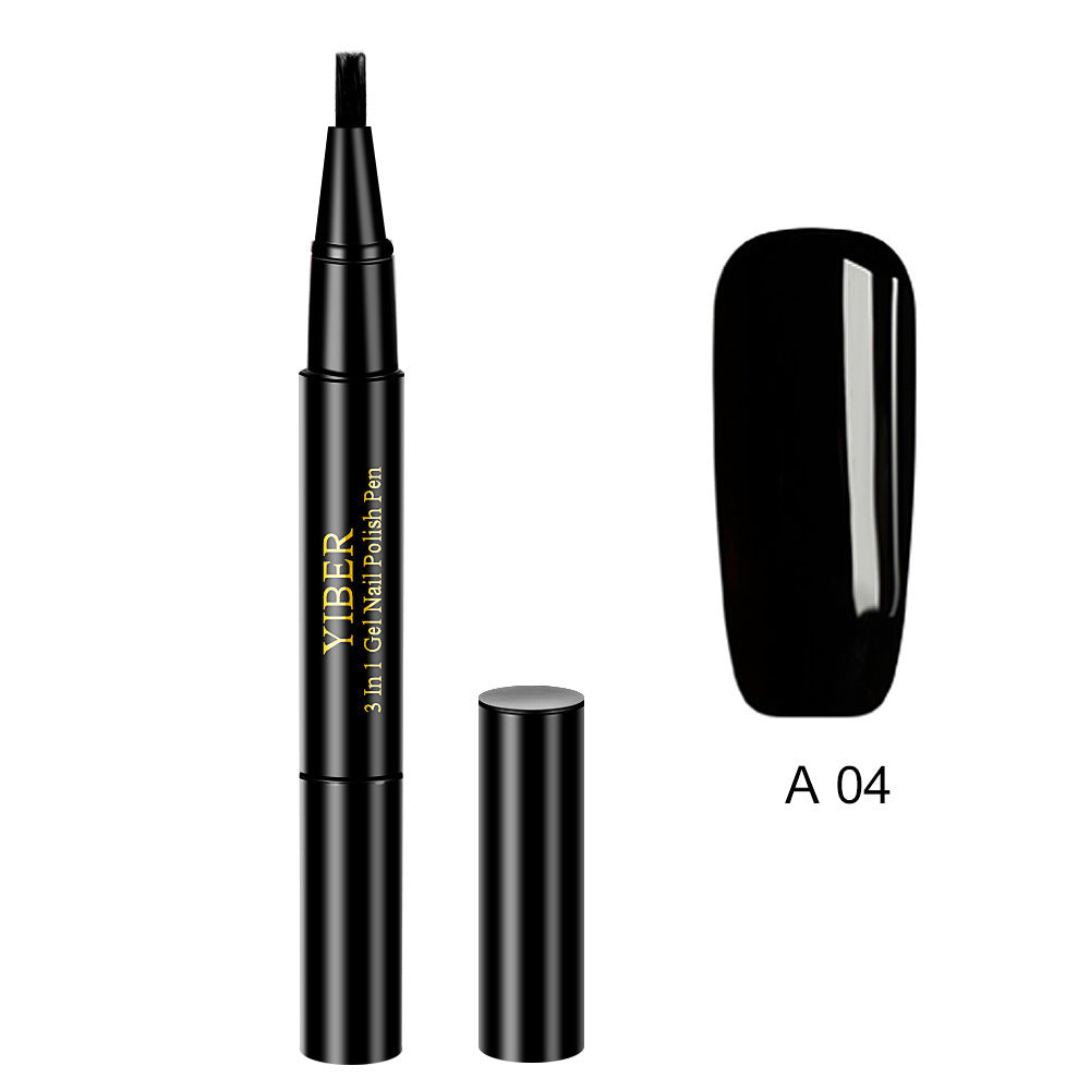 3 in 1 Gel Nagellack Stift Glitter One Step Nail Art Gel Polish Hybrid