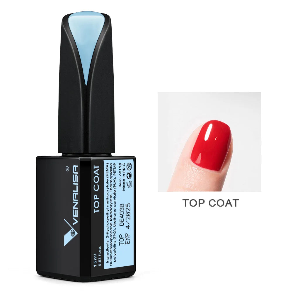 Venalisa Jelly Gel Polish – 15 ml – Semitransparente Nude-Farben für French Nails