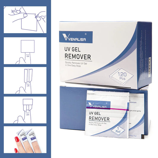 Venalisa Reinigungstücher – 20/120 Stück UV Gel Remover & Cleanser Pads