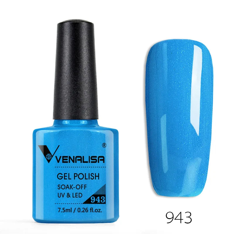 Venalisa 7.5ml Gel Polish – 60 Farben – UV/LED – Base, Top, Primer