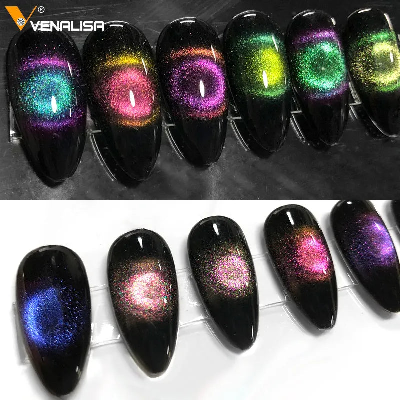 Venalisa Cat Eye Gel Set – 20x 7,5 ml – Magnetischer 9D-Effekt + Zubehör