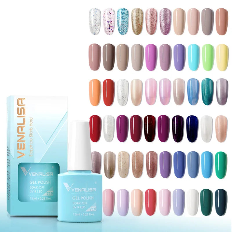 VENALISA 7,5ml Holographischer Camouflage UV-Gel-Lack – Glitzernd, langanhaltend, soak-off