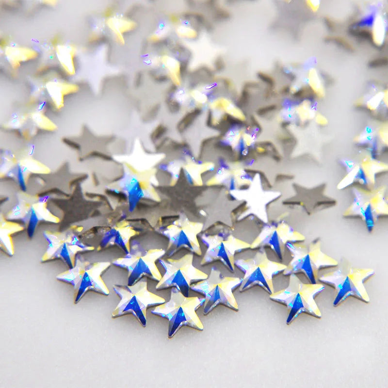 20 Stk Rivoli Stern-Strass – 5 mm Deko-Steine für Nail Art & DIY