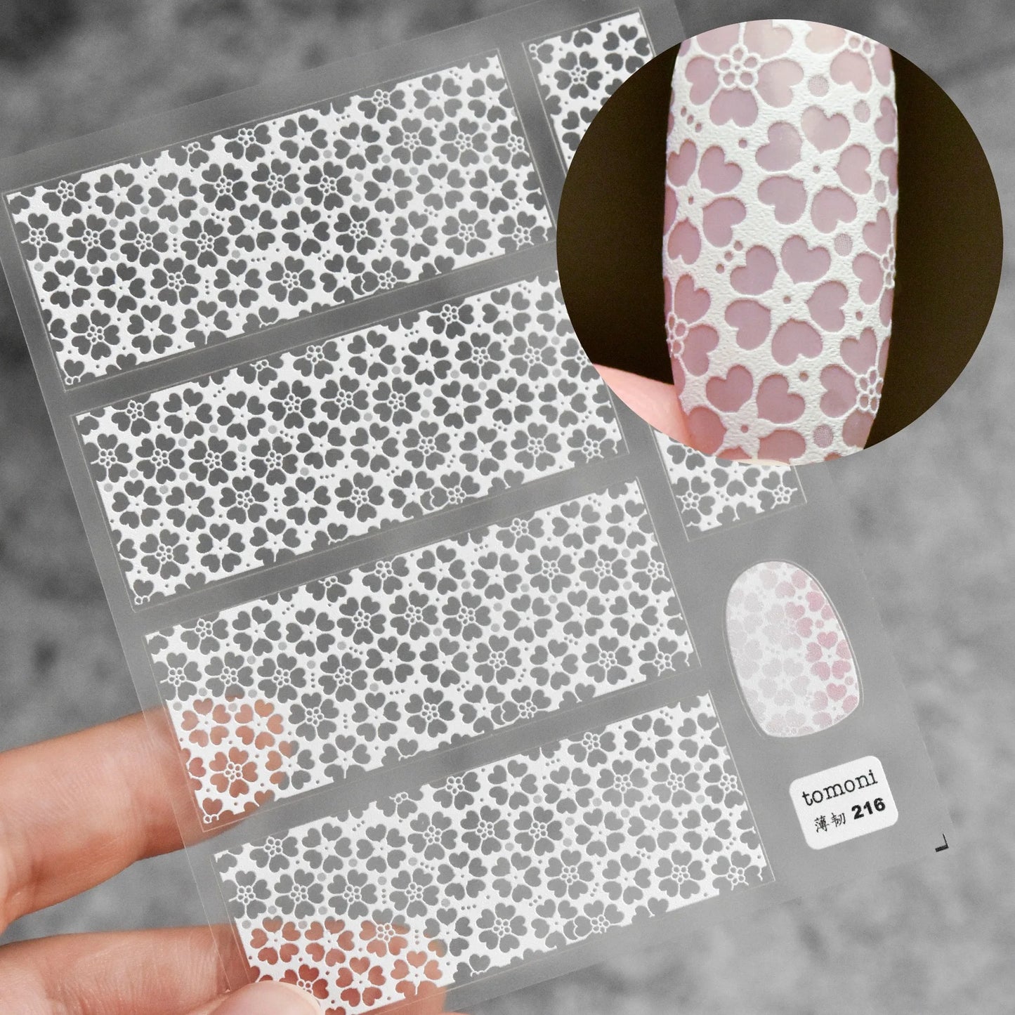 Selbstklebende Spitzen-Nagelsticker – Elegante Lace Design Folien für DIY & Studio Nail Art