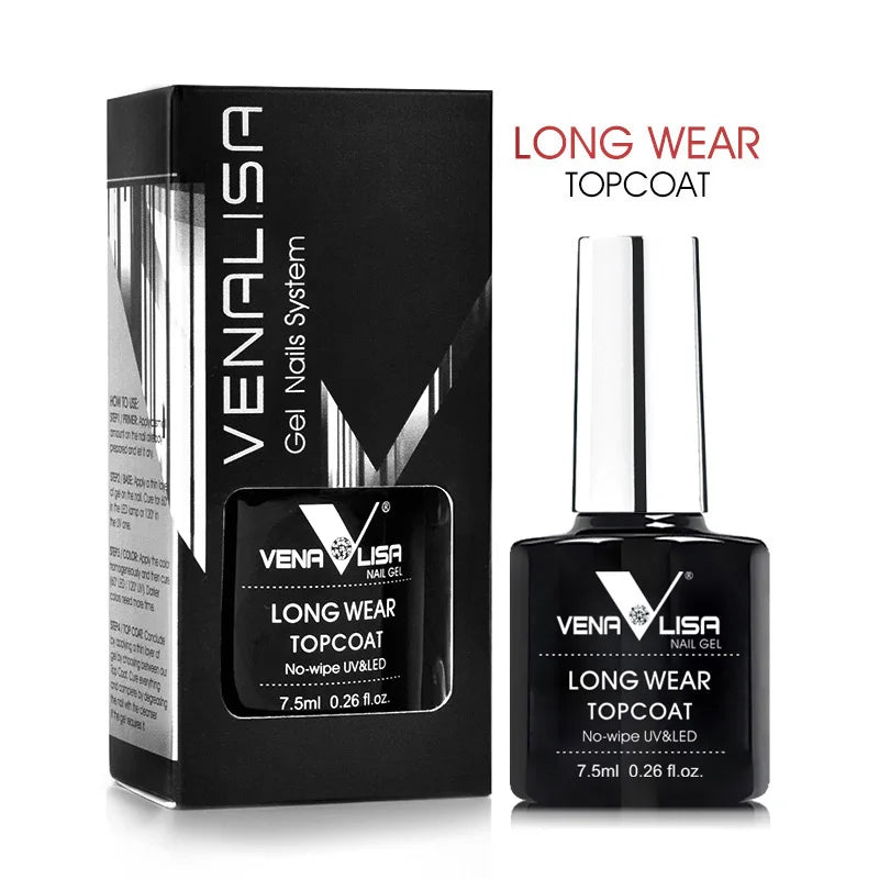 Venalisa UV Gel Polish – 7,5ml Base, Top, Matte, Tempered (No-Wipe)