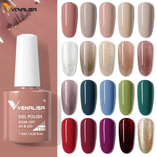 Venalisa VIP3 Gel-Lack 7,5 ml – Funny Bunny Farbe mit Glitzer – UV/LED, Soak Off