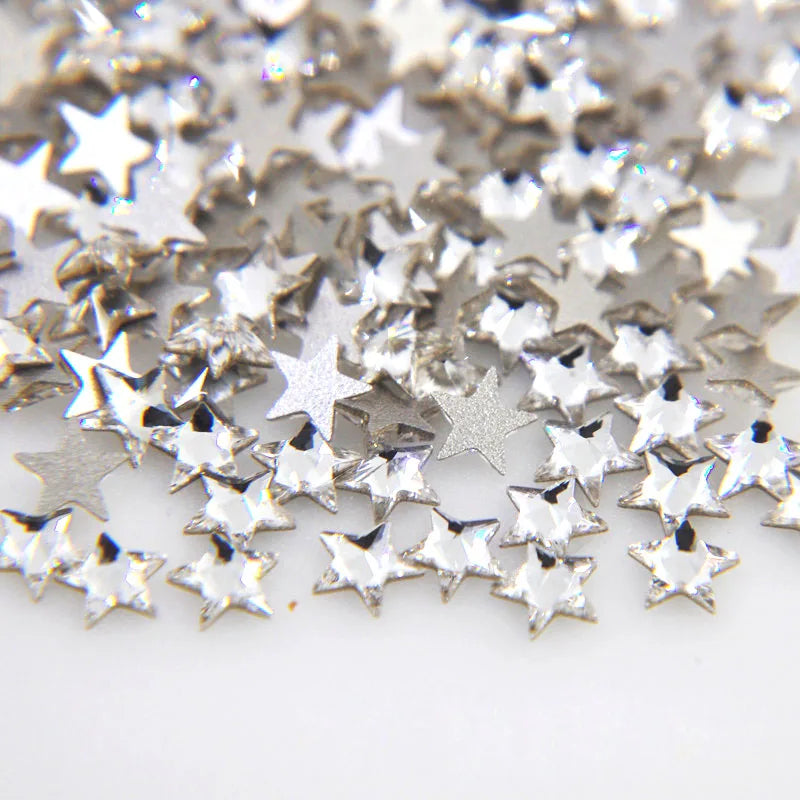 20 Stk Rivoli Stern-Strass – 5 mm Deko-Steine für Nail Art & DIY
