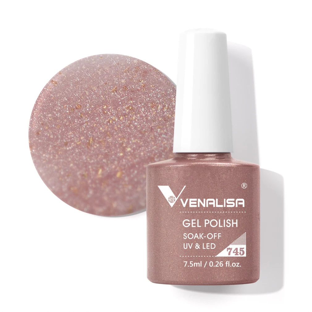 VENALISA 7,5ml Holographischer Camouflage UV-Gel-Lack – Glitzernd, langanhaltend, soak-off
