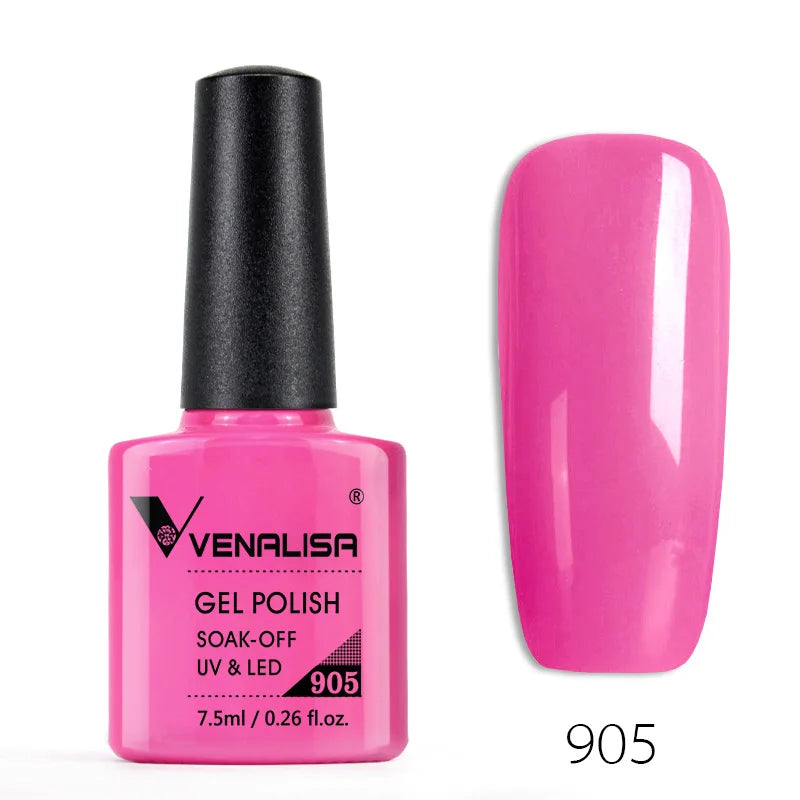 Venalisa 7.5ml Gel Polish – 60 Farben – UV/LED – Base, Top, Primer