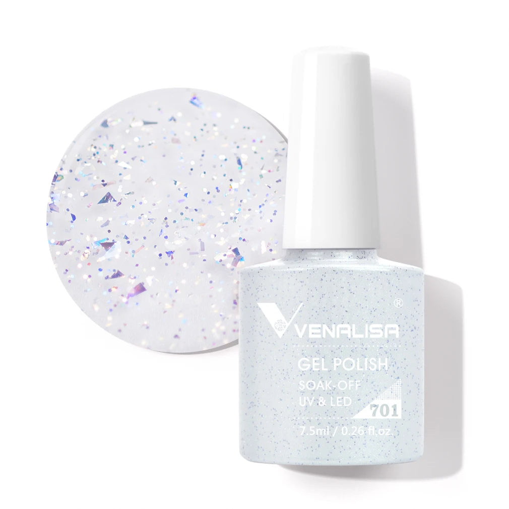 VENALISA 7,5ml Holographischer Camouflage UV-Gel-Lack – Glitzernd, langanhaltend, soak-off