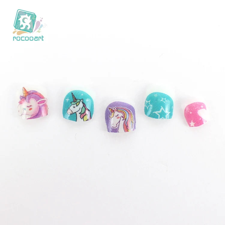 Rocoart Kinder-Nagelsticker – Einhorn & Cartoon-Motive für Nail Art