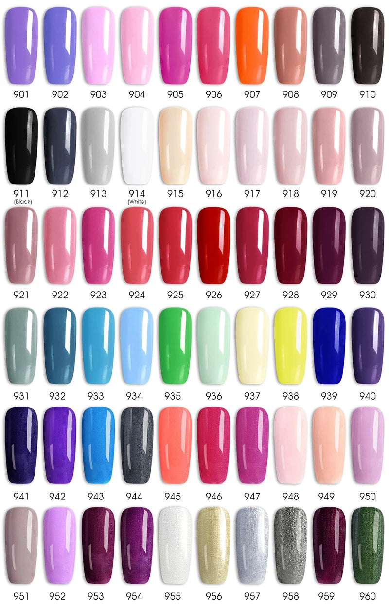 Venalisa 7.5ml Gel Polish – 60 Farben – UV/LED – Base, Top, Primer