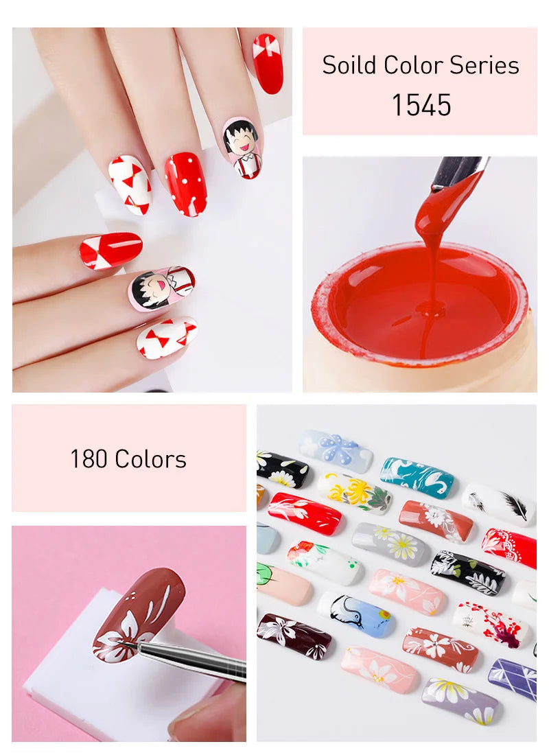 Venalisa Painting Gel 5ml – 60 Farben für Nailart, French & Details – UV/LED
