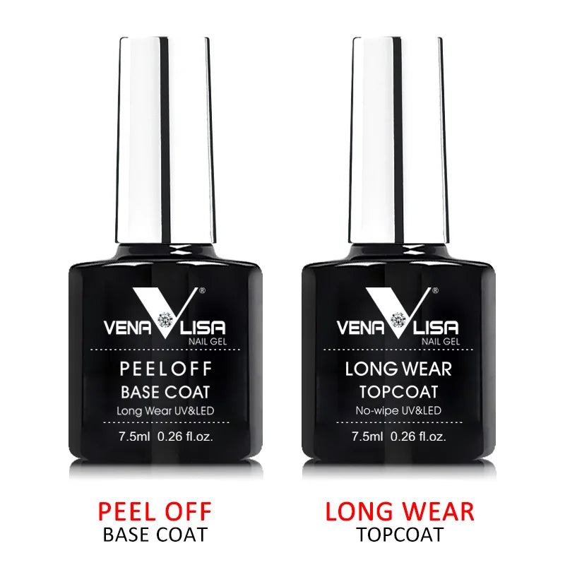 Venalisa UV Gel Polish – 7,5ml Base, Top, Matte, Tempered (No-Wipe)