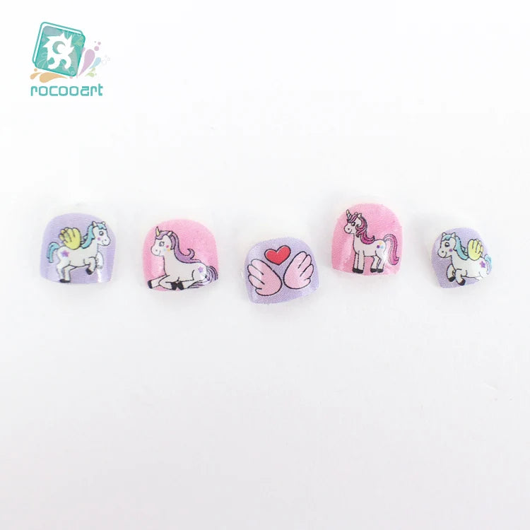Rocoart Kinder-Nagelsticker – Einhorn & Cartoon-Motive für Nail Art