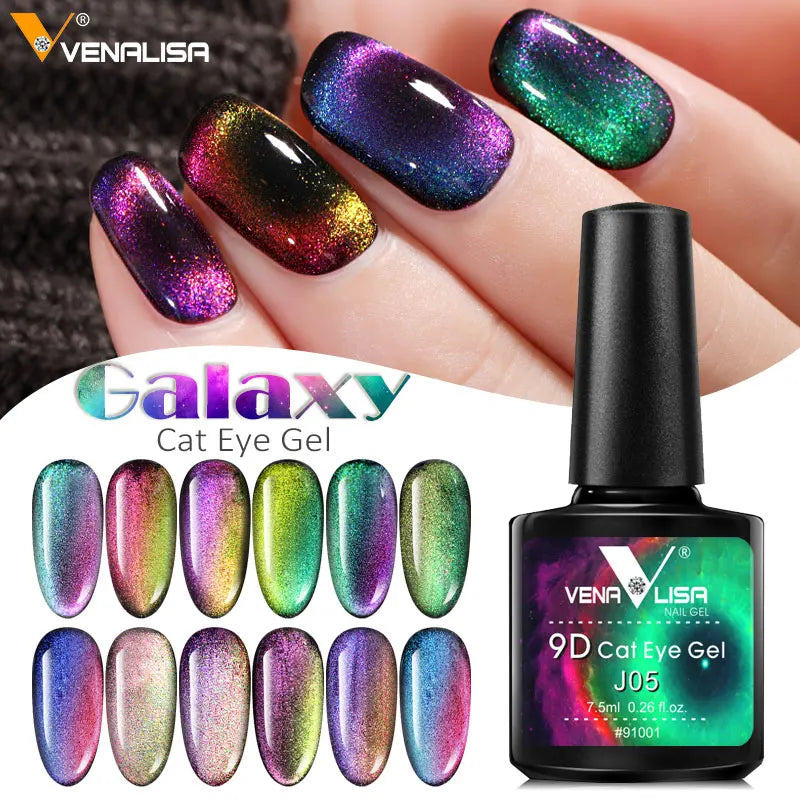 Venalisa 9D Magnetischer Cat Eye UV-Gel 7,5 ml – Galaxie-Effekt