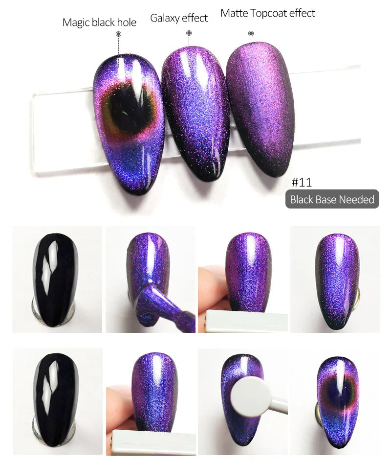 Venalisa 9D Magnetischer Cat Eye UV-Gel 7,5 ml – Galaxie-Effekt