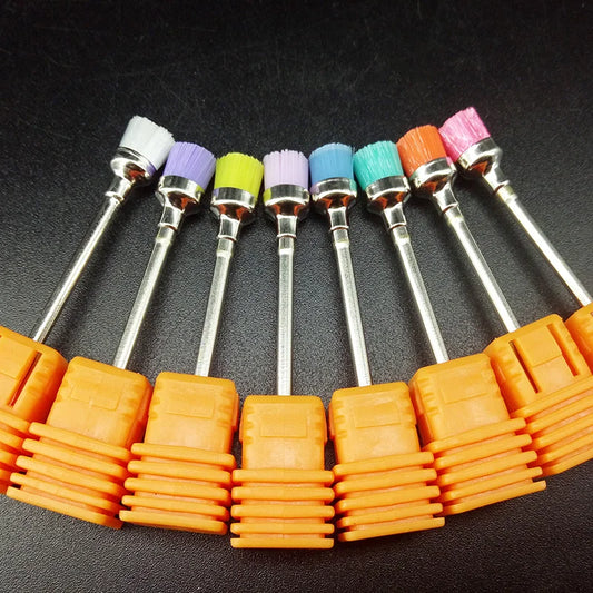 1pcs Random color Nail Drill Brush Electric 2.35mm Machine  Professional Nail Art Drill Bit Cleaning Manicure Drills Accessories