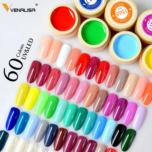 Venalisa Painting Gel 5ml – 60 Farben für Nailart, French & Details – UV/LED