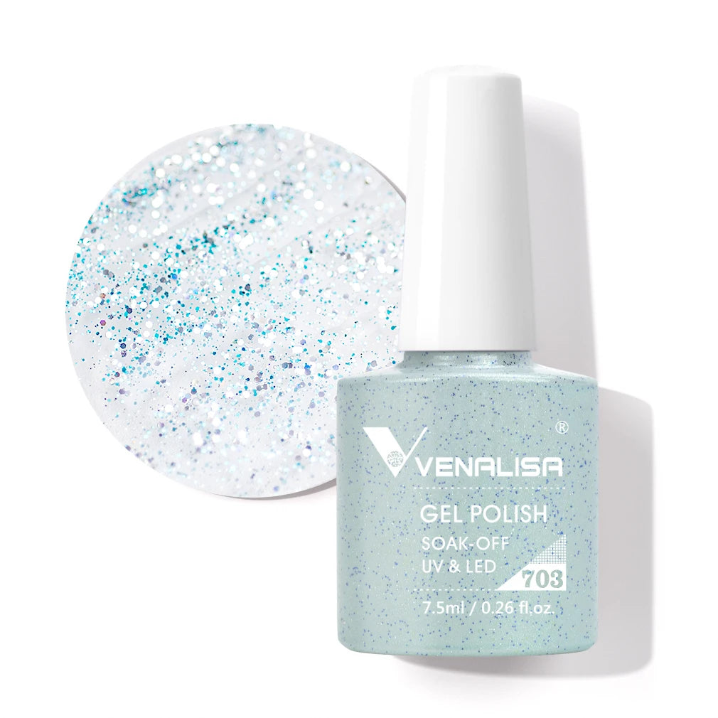 VENALISA 7,5ml Holographischer Camouflage UV-Gel-Lack – Glitzernd, langanhaltend, soak-off