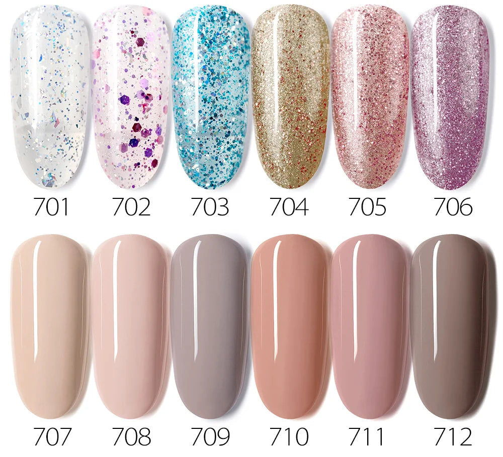 Venalisa VIP3 Gel-Lack 7,5 ml – Funny Bunny Farbe mit Glitzer – UV/LED, Soak Off