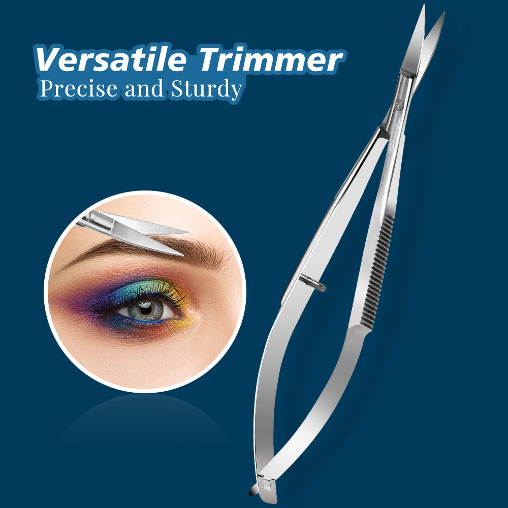 Profi Nagelschere gebogen – für Nägel, Augenbrauen & Cuticle | Edelstahl