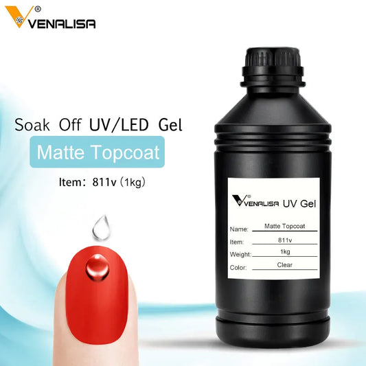 VENALISA 1KG Profi Set – Base Coat, Top Coat, Primer, Rubber Base, Matte & Non-Wipe Finish