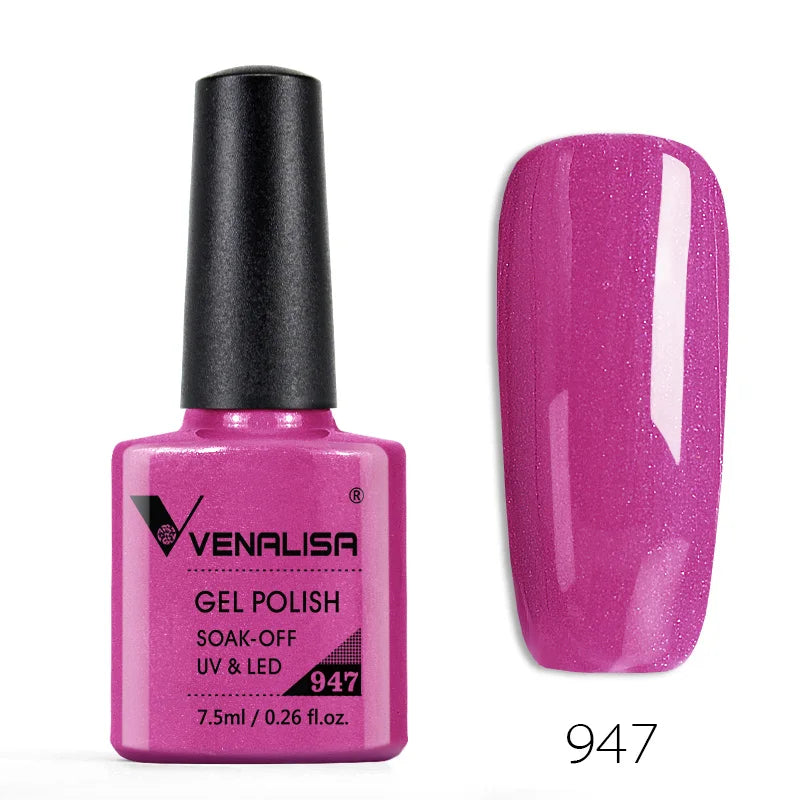 Venalisa 7.5ml Gel Polish – 60 Farben – UV/LED – Base, Top, Primer
