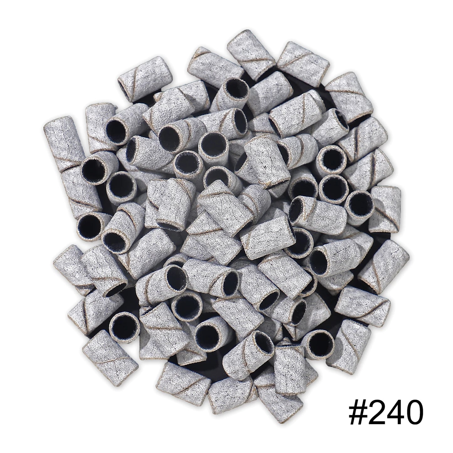 Zebra Schleifbänder 80#/150#/240# – Für Nagelfräser, Maniküre, Pediküre, Gelentfernung