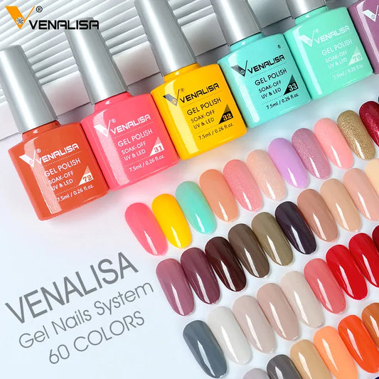 VENALISA 7,5ml Holographischer Camouflage UV-Gel-Lack – Glitzernd, langanhaltend, soak-off