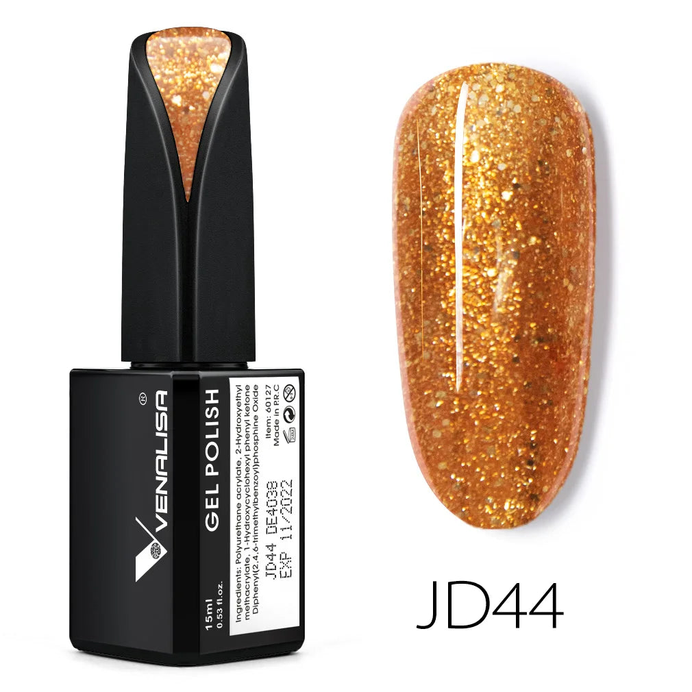 VENALISA 7,5ml Holographischer Camouflage UV-Gel-Lack – Glitzernd, langanhaltend, soak-off