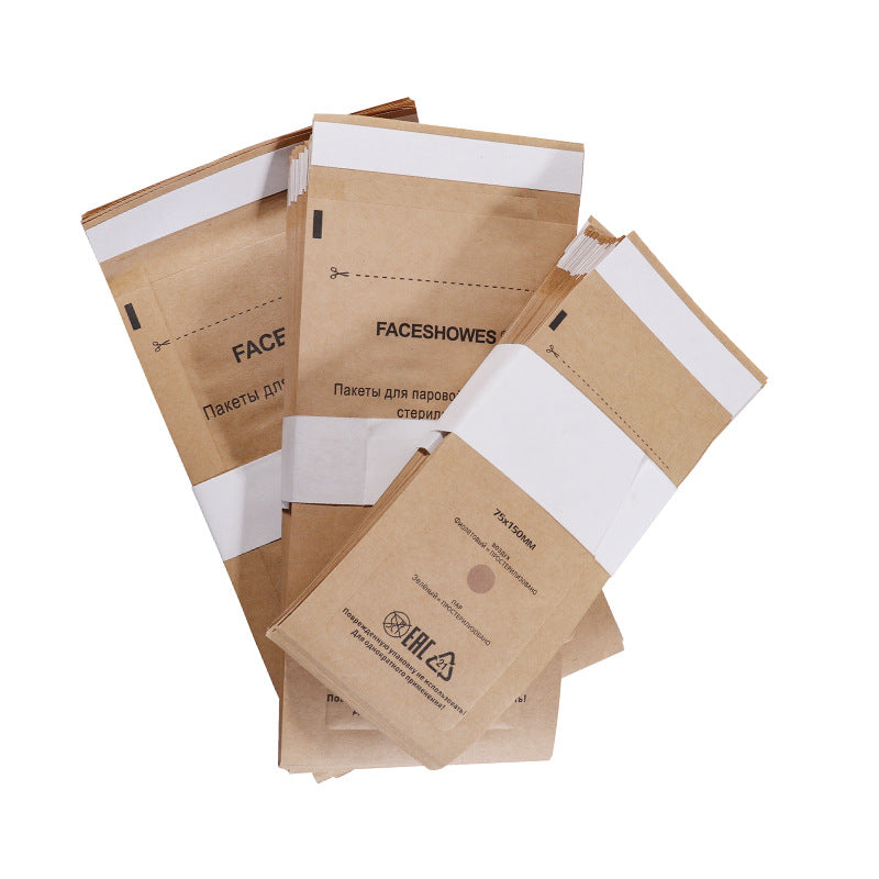 Sterilisationsbeutel aus Kraftpapier – 100 Stück | Einweg