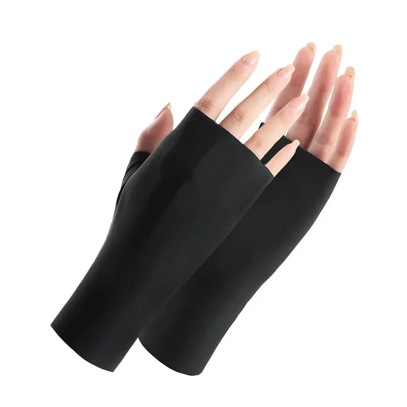 UV-Schutz Handschuhe Ice Silk – Fingerlos & Atmungsaktiv