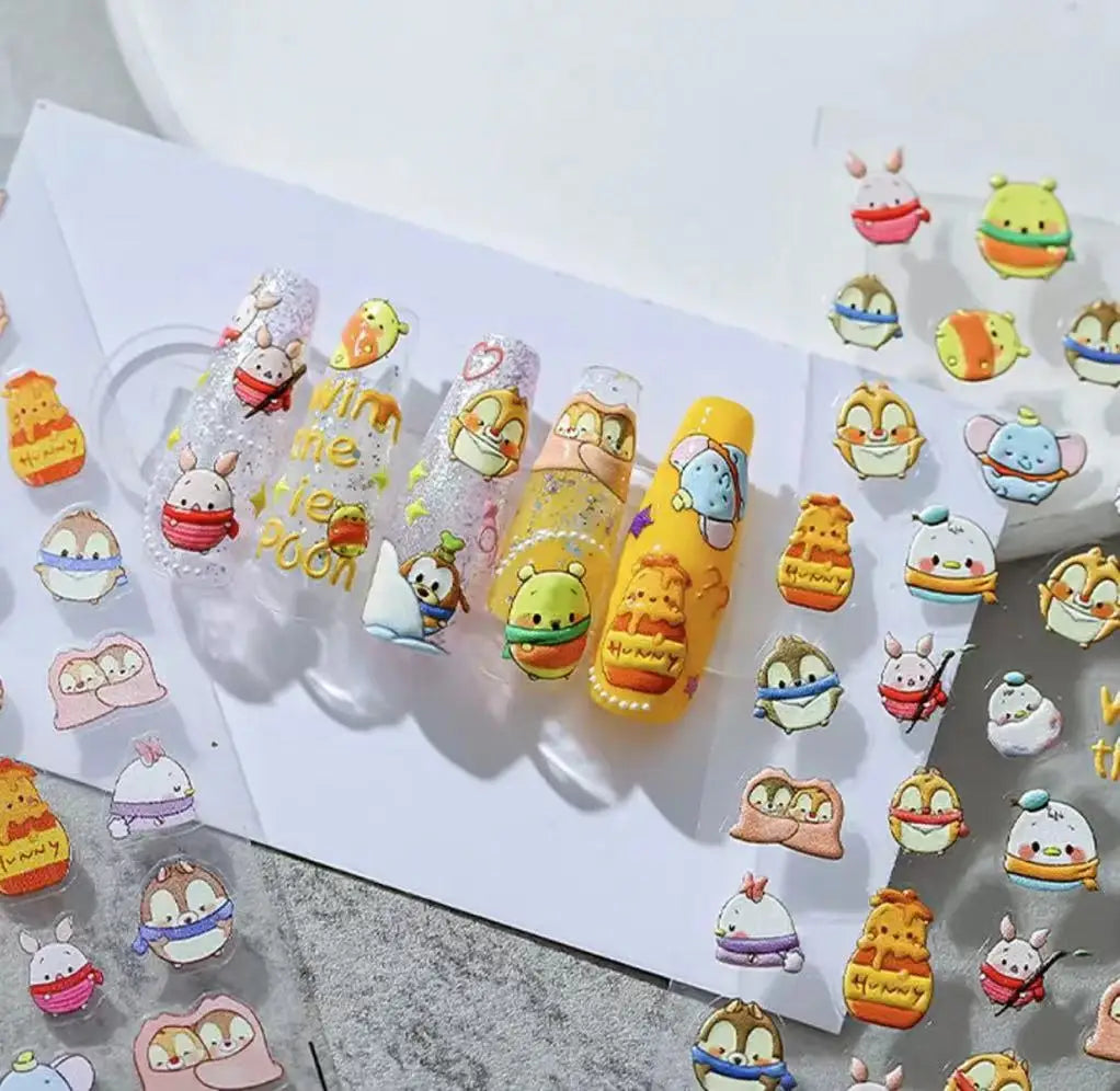 Disney 5D Nail Sticker – Zootopia & Mickey Motive für kreative Nail Art