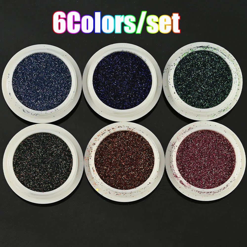 Neon-Pigmentpulver Set – 12 Farben für Nageldesign, Ombre & Chrome-Effekte