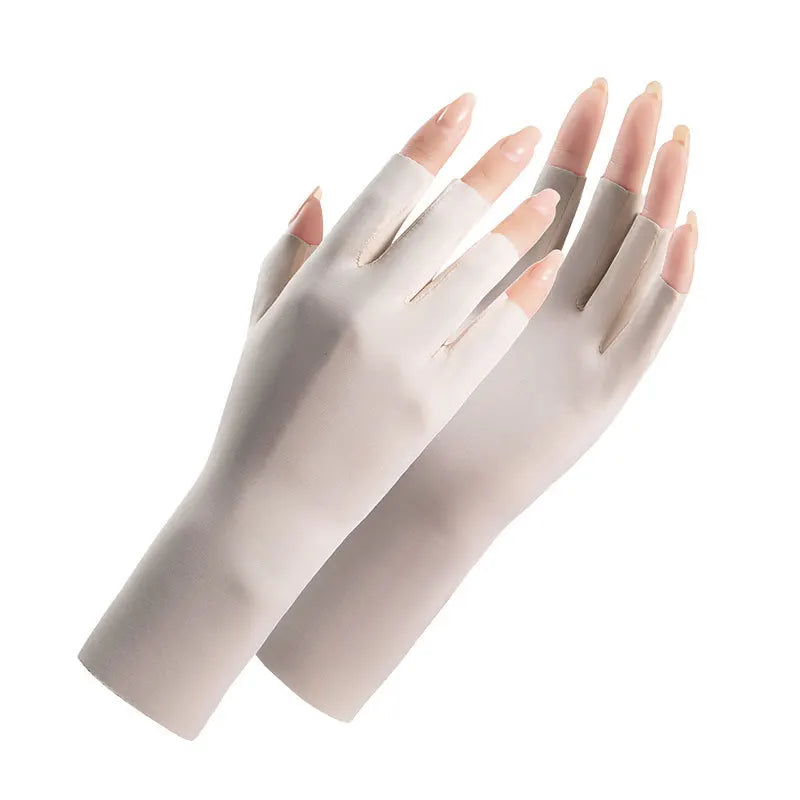 UV-Schutz Handschuhe Ice Silk – Fingerlos & Atmungsaktiv
