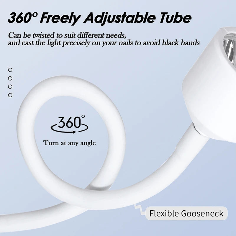 Mini UV/LED Nagellampe – faltbare USB-Tischlampe zum Aushärten von Gellack