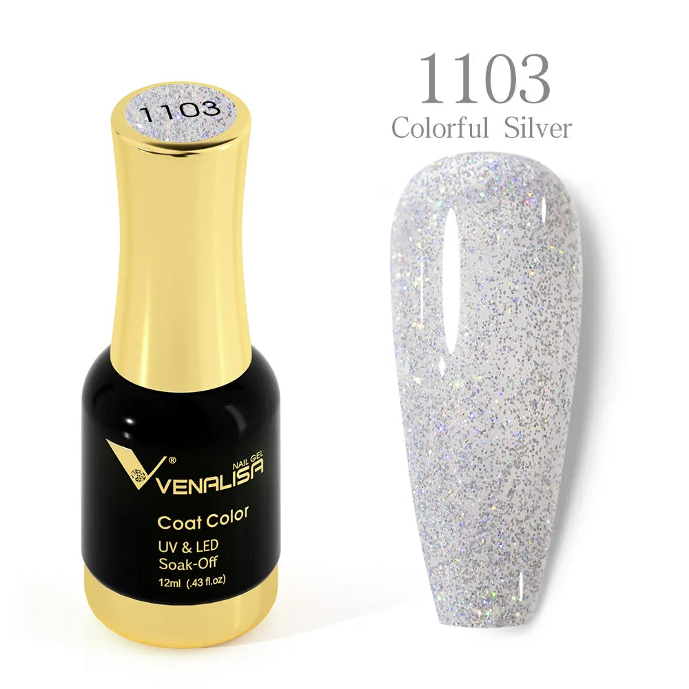 VENALISA Crystal UV Gel 12ml – French Nails, Glitzer, Pearl, HEMA-frei 1. Kollektion