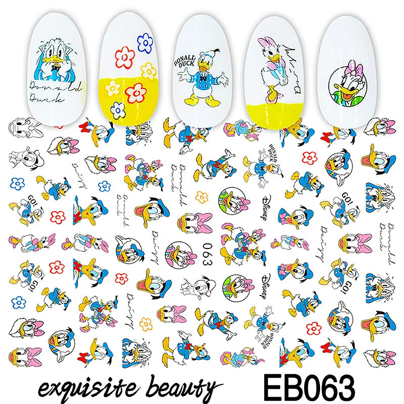 1 Bogen Mickey Mouse & Disney Nail Sticker – Cartoon Nail Art Aufkleber