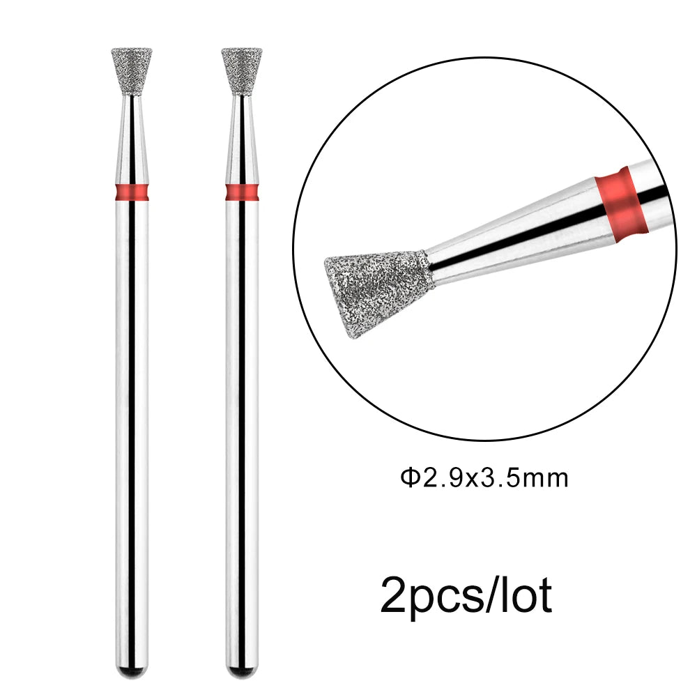 MOWOT Diamant-Fräser – 2er-Set für elektrische Nagelfräser, für Maniküre & Nagelhautpflege