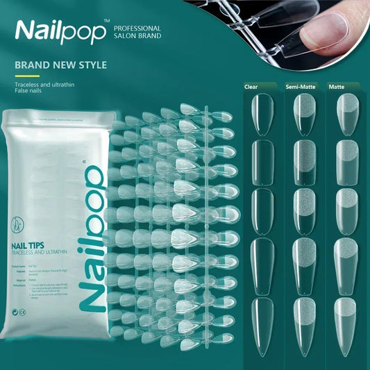 Nageltips, Soft Gel Tips, Full Cover Nägel, Press On Nails, Fake Nails, Nagelverlängerung, NAILPOP