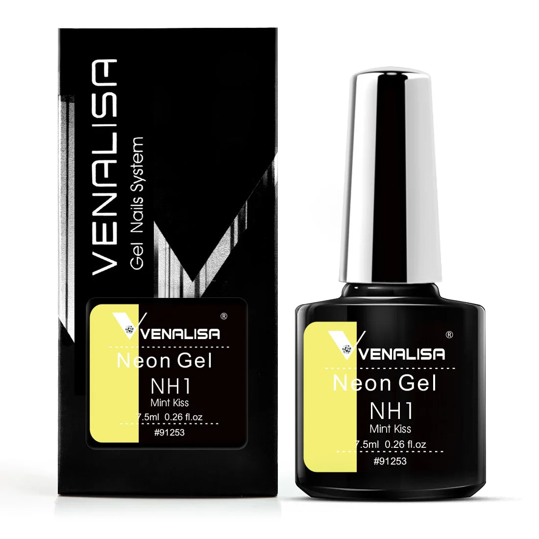 Venalisa GDCOCO Gel-Lack – 7,5 ml – Neon Sommerfarben, volle Deckkraft