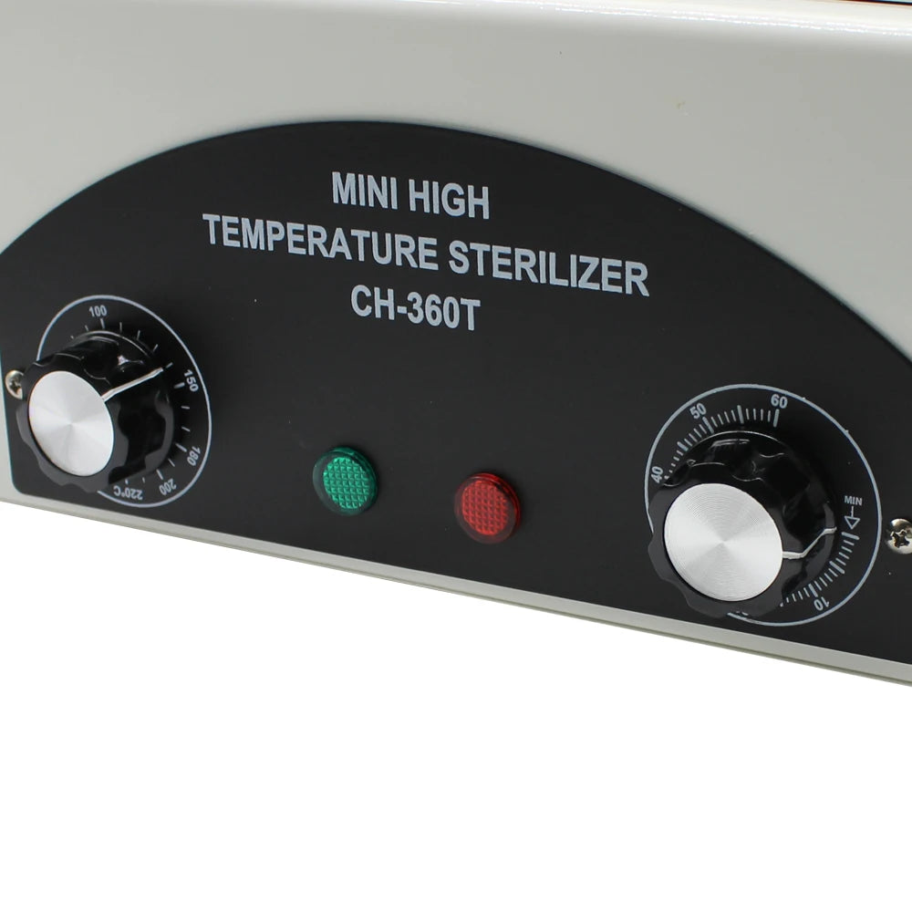 300 W Metall-Sterilisator 1.3 L – Hochtemperatur-Desinfektionsgerät für Kosmetik & Nagelstudio mit Griff