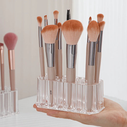 Acryl-Organizer mit 26 Löchern – Halter für Nailart-Pinsel & Kosmetik-Tools
