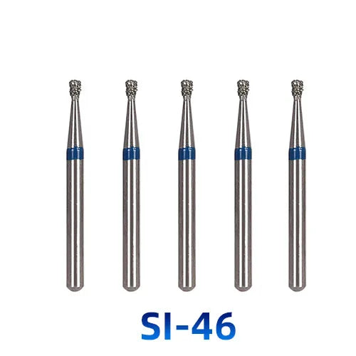 AZDENT Dental Diamantbohrer – 5 Stück, FG 1.6 mm, Medium für Turbine/High-Speed-Handstück