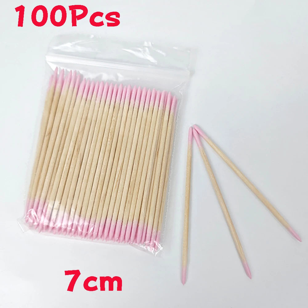 Korrektur-Stäbchen für Maniküre – 100/300/500 Stück | 10 cm