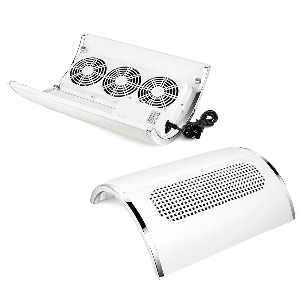 Nagelstaubabsaugung – 40 W Profi-Absauger mit 3 Lüftern für 2 Hände