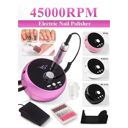 Elektrische Nagelfräse Profi – Brushless Motor, Set mit Aufsätzen